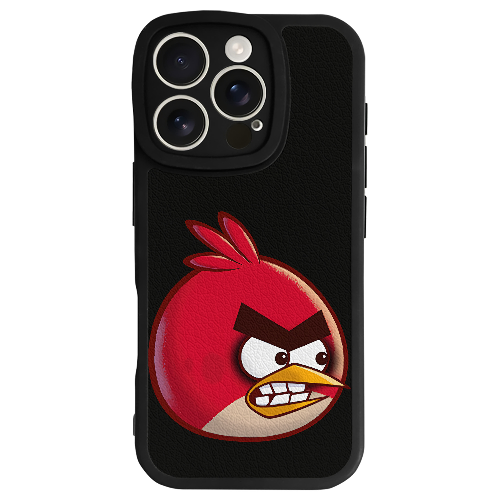 （画像用） Angry Birds アングリーバード 【iPhone 16シリーズ対応】シリコンスマホケース（レザー調） 材質：シリコン